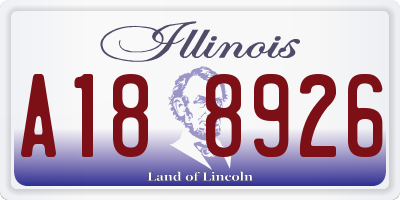 IL license plate A188926