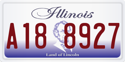 IL license plate A188927