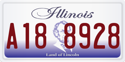 IL license plate A188928