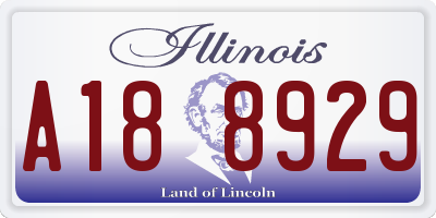 IL license plate A188929