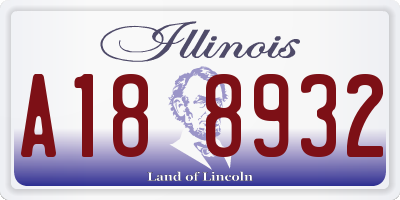 IL license plate A188932