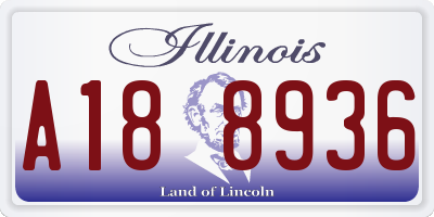 IL license plate A188936