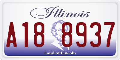 IL license plate A188937