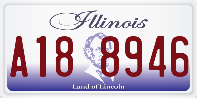 IL license plate A188946