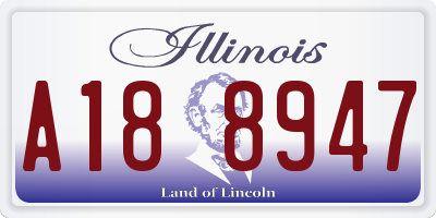 IL license plate A188947