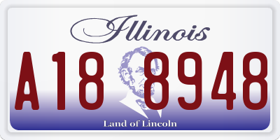 IL license plate A188948