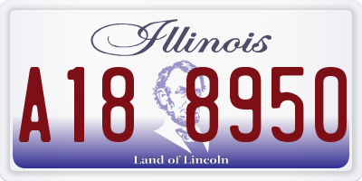 IL license plate A188950