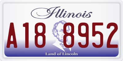 IL license plate A188952