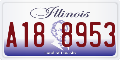 IL license plate A188953