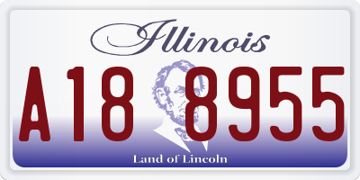 IL license plate A188955