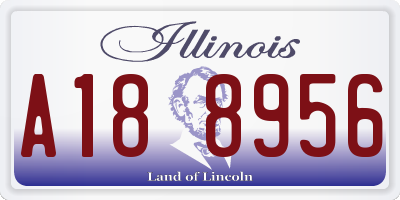 IL license plate A188956