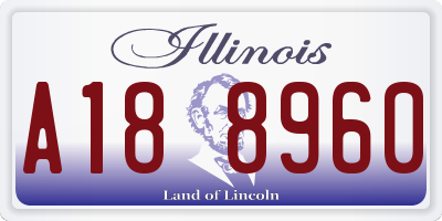 IL license plate A188960