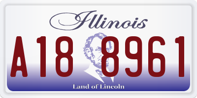 IL license plate A188961