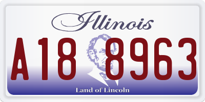 IL license plate A188963