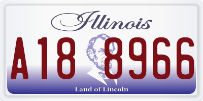 IL license plate A188966