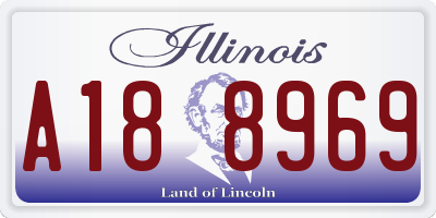 IL license plate A188969