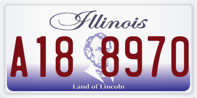IL license plate A188970