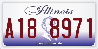 IL license plate A188971