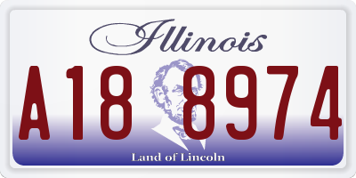 IL license plate A188974
