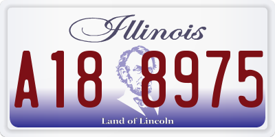 IL license plate A188975