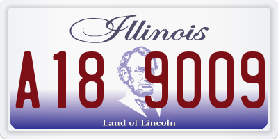IL license plate A189009