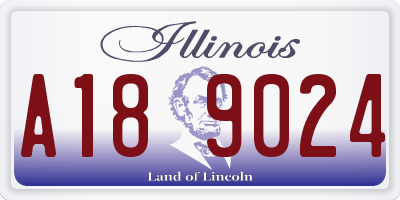 IL license plate A189024