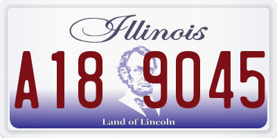 IL license plate A189045