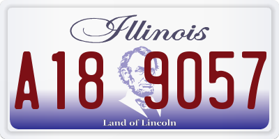 IL license plate A189057