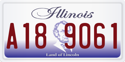 IL license plate A189061