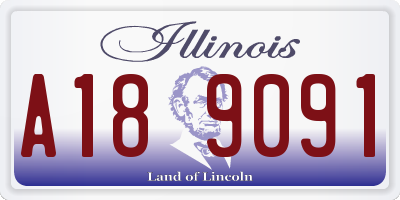 IL license plate A189091