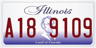 IL license plate A189109