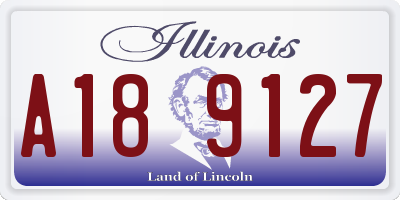 IL license plate A189127