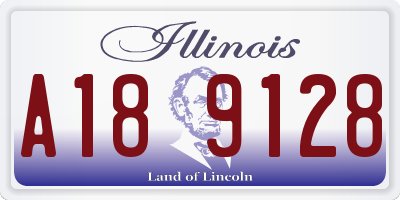 IL license plate A189128
