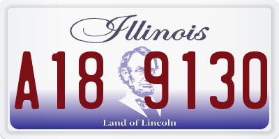 IL license plate A189130