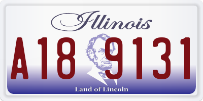 IL license plate A189131