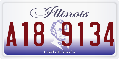 IL license plate A189134