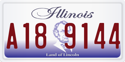 IL license plate A189144