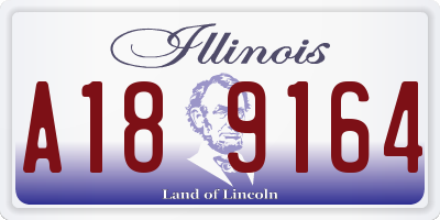IL license plate A189164