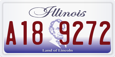 IL license plate A189272