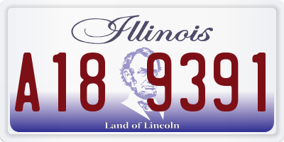 IL license plate A189391