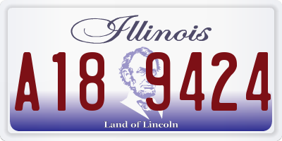 IL license plate A189424