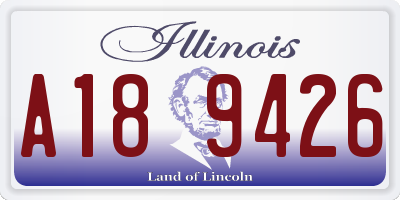 IL license plate A189426