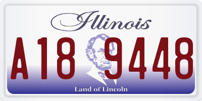 IL license plate A189448
