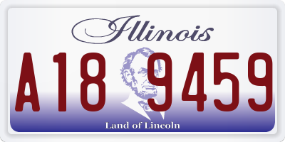 IL license plate A189459