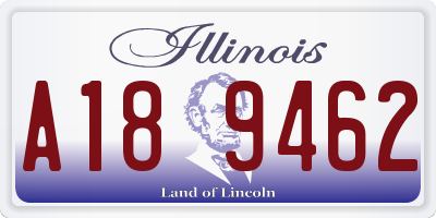 IL license plate A189462