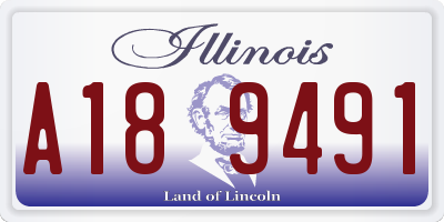 IL license plate A189491