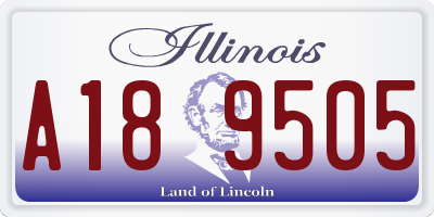 IL license plate A189505