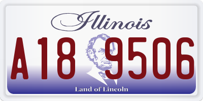 IL license plate A189506