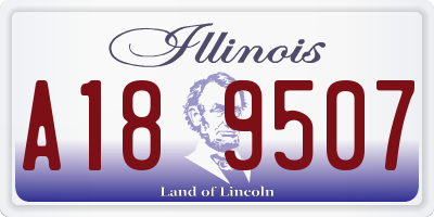 IL license plate A189507