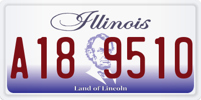 IL license plate A189510
